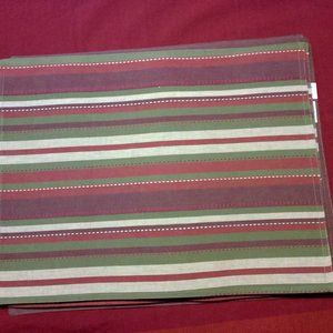 Striped Placemats - Set of 8 NEW